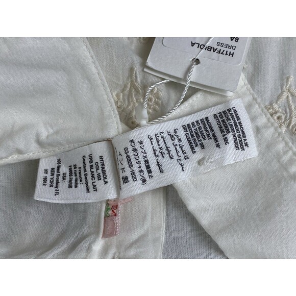 Bonpoint Girl’s Cotton White Pin Tuck Classic Embroidered Dress Size 8 NWT - Picture 12 of 16